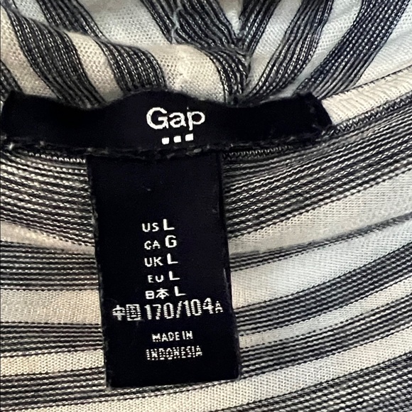 🌷spring pick 🌷GAP Navy and White Striped Cardigan - Picture 2 of 3